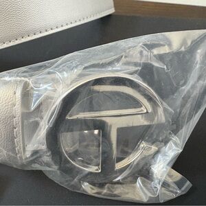 Telfar Silver  Belt logo buckle